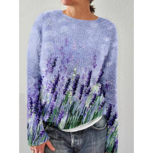 Dottina - bunter Pullover mit Blumendruck