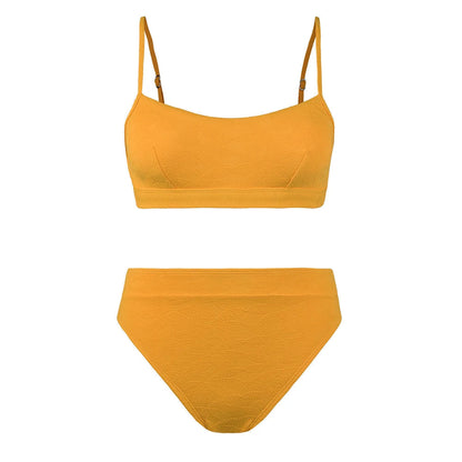 Natalie - orangefarbenes Bikini-Set