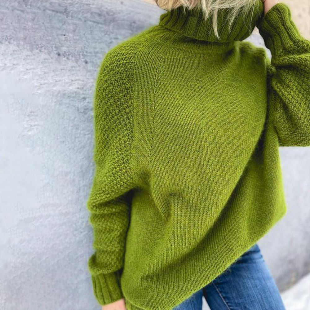 Leila - warmer Rollkragenpullover aus Strick für den Alltag