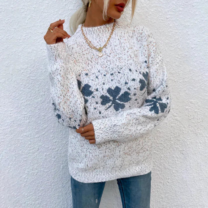 Blai - Strickpullover mit floralem Muster für einen femininen und warmen Look