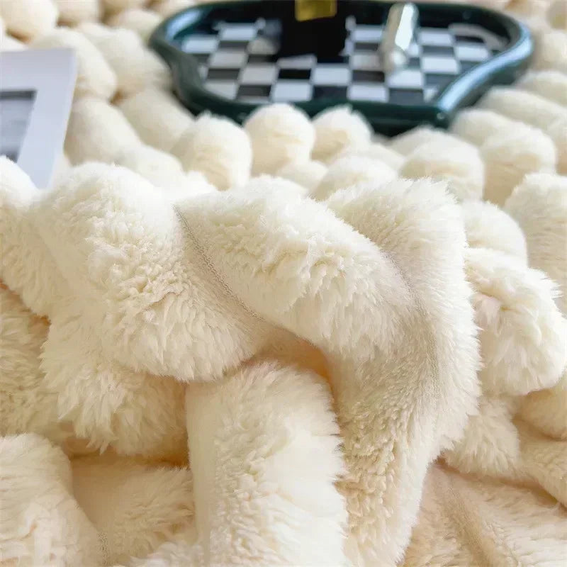 CozyCouture Plüsch Maxi-Decke für luxuriösen Komfort und ultimative Wärme für Bett oder Sofa