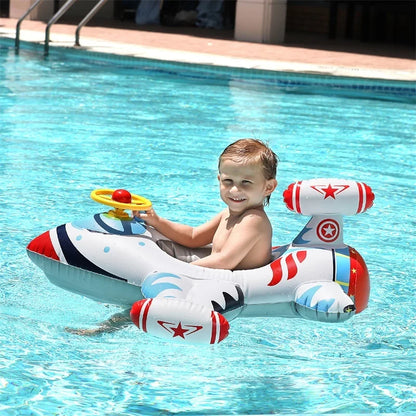 Sicherheitsschwimmerband in Flugzeugform für Kleinkinder im Pool oder am Strand voller Spaß und ohne Gefahr