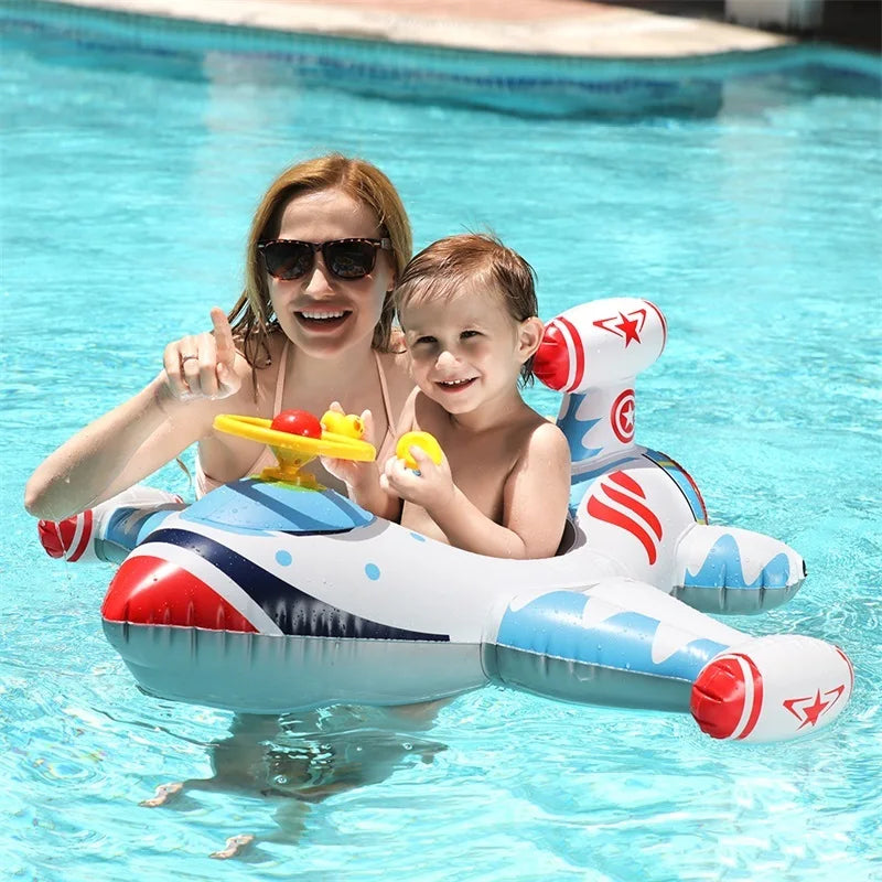 Sicherheitsschwimmerband in Flugzeugform für Kleinkinder im Pool oder am Strand voller Spaß und ohne Gefahr