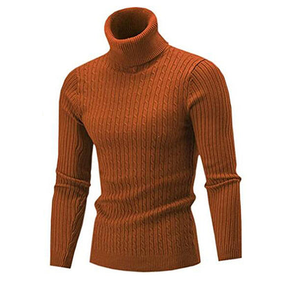 Jaimey - Herren-Rollkragenpullover aus dicker Wolle mit hohem Kragen