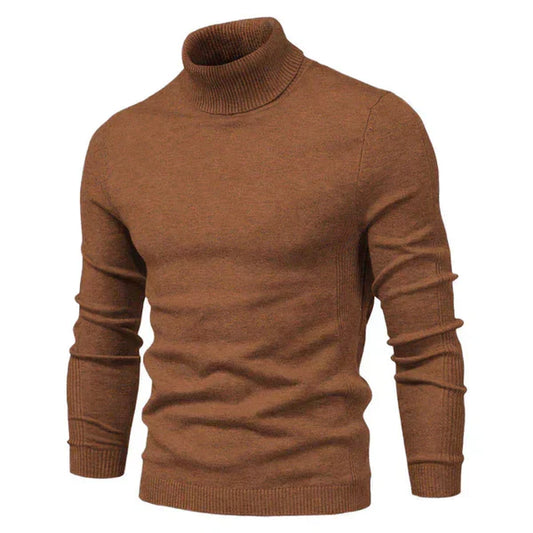 Noah - schmaler, gerippter Rollkragenpullover für Männer mit schmaler Silhouette