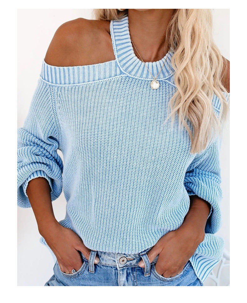 Ruth - modischer Off-Shoulder-Pullover mit einzigartigem Cut-Out-Design