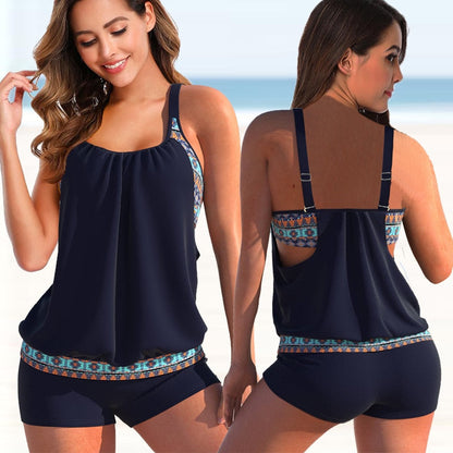 Etta - zweifarbiges Sommer-Tankini-Set