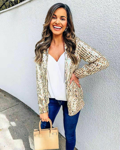 Glitzer - Paillettenblazer für einen glamourösen Look