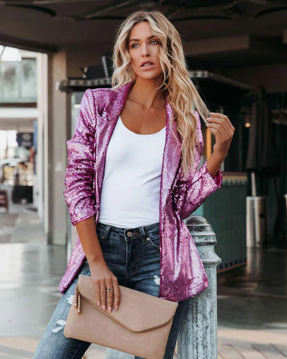 Glitzer - Paillettenblazer für einen glamourösen Look