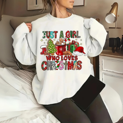 Trudi - weihnachtliches Grafik-Sweatshirt