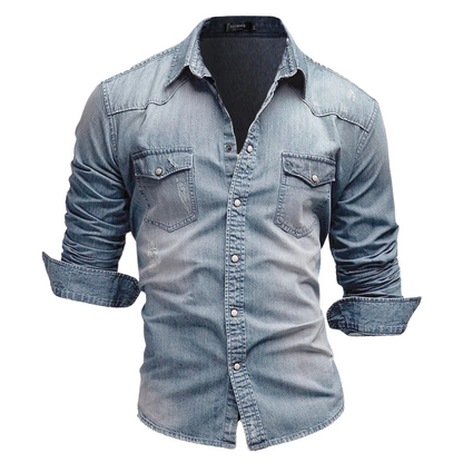 Silva - Retro-Denim-Hemd