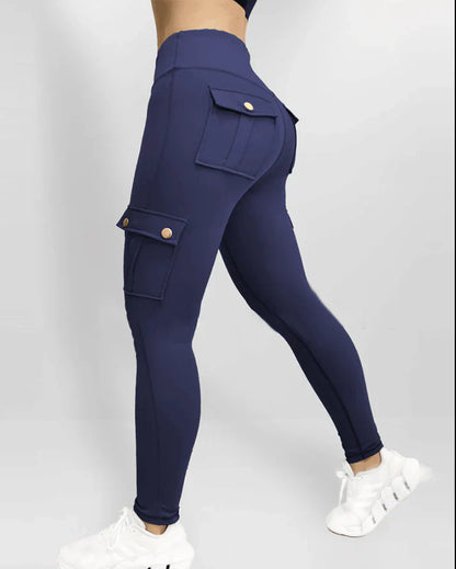 Nova - sportliche Leggings mit Cargotaschen und hohem Bund für Komfort