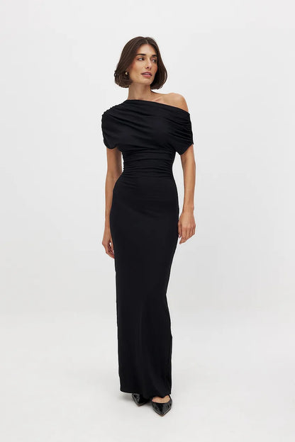 Alice - schickes One-Shoulder-Kleid mit Rüschendetail für einen raffinierten und glamourösen Look